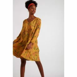 Banana Moon AVELINA ANAHID Couleur JAUNE MOUTARDE -Banana Moon Soldes Boutique 18533159 500 C