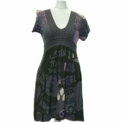 Banana Moon Robe Courte 36 - T1 - S Couleur Gris