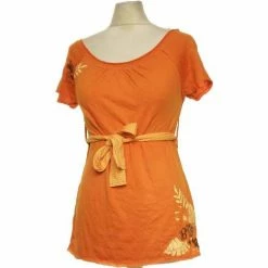 Banana Moon Top Manches Courtes 38 - T2 - M Couleur Orange